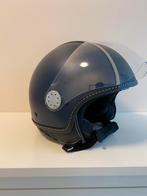 Piaggio blauwe helm maat L, Fietsen en Brommers, Brommerhelmen, Large, Ophalen of Verzenden, Zo goed als nieuw, Piaggio