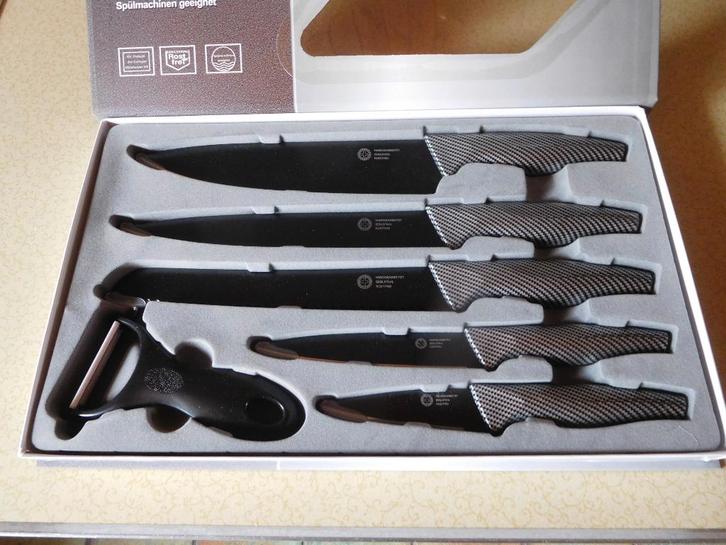 Messenset, Huis en Inrichting, Keuken | Bestek, Nieuw, Overige materialen, Vaatwasserbestendig, Ophalen