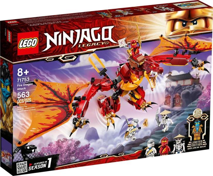 LEGO 71753 NINJAGO - Vuurdraak aanval (sealed), Kinderen en Baby's, Speelgoed | Duplo en Lego, Nieuw, Lego, Complete set, Ophalen of Verzenden
