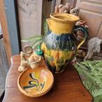 Brocante oude antieke aardewerken kruik franse kan, Ophalen of Verzenden