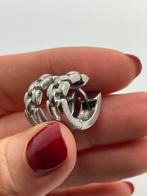 A68 Prachtige zilveren chain oorbellen Viventy, Ophalen of Verzenden, X, Zilver, Zilver