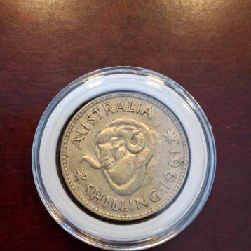 Australische Shilling 1961 beschikbaar voor biedingen
