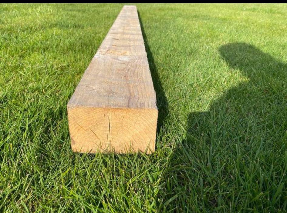 Stevige houten balken 220 cm lang 9,5cm x 7,5 cm, Tuin en Terras, Palen, Balken en Planken, Ophalen, Zo goed als nieuw, 250 cm of meer