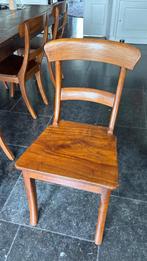 6 Mooie houten eetkamerstoelen, Huis en Inrichting, Stoelen, Ophalen, Bruin, Hout, Zo goed als nieuw
