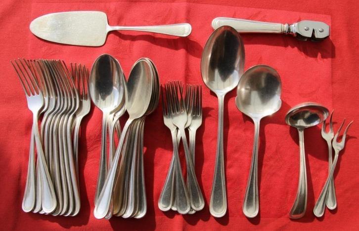 Gero 90 verzilverde bestekdelen, modelnr. 455 Tradition, Antiek en Kunst, Antiek | Bestek, Ophalen of Verzenden