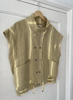 Bomber Gilet Berenice - Maat XS / Maat S – Yellow Stripes, Kleding | Dames, Berenice, Verzenden, Beige, Nieuw