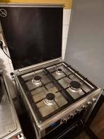 Goed werkend 4-pits gasfornuis met oven, Witgoed en Apparatuur, Fornuizen, Ophalen, Gebruikt, 60 cm of meer, Gas
