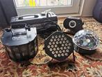 Te huur: rookmachine en discolampen/feestverlichting, Ophalen, Gebruikt, Rookmachine, Geluidgestuurd