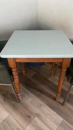 Massief houten hoge tafel 70 x 70 cm grenen, Ophalen