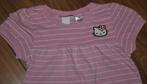 Gestreepte roze H&M tuniek jurk jurkje Hello Kitty 110-116, Kinderen en Baby's, Kinderkleding | Maat 110, Meisje, H&M, Nieuw, Ophalen of Verzenden