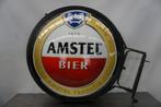 Amstel lichtbak uithangbord reclame verlichtingsbord, Verzamelen, Ophalen of Verzenden, Gebruikt, Reclamebord, Plaat of Schild