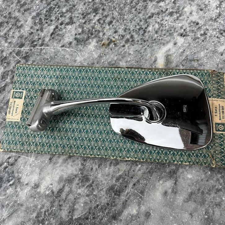 VW Ovale Huma Klem op Spiegel Chroom Kever Dickholmer Split, Auto diversen, Auto-accessoires, Gebruikt, Ophalen of Verzenden