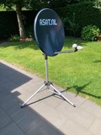satellietschotel camping compleet, Ophalen, Gebruikt
