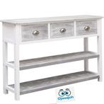 NIEUW Dressoir 115x76x30 cm Paulownahout grijs, Venlo, 100 tot 150 cm, Nieuw, Ophalen of Verzenden