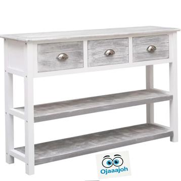 NIEUW Dressoir 115x76x30 cm Paulownahout grijs beschikbaar voor biedingen