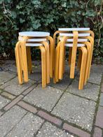 7 Vintage Krukjes Ikea Frosta / Artek Alvar Aalto, Huis en Inrichting, Ophalen of Verzenden, Gebruikt, Hout