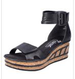 Rieker zomer sandalen sleehak mt 39, Zwart, Nieuw, Rieker, Sandalen of Muiltjes