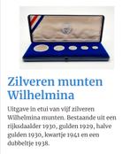 Zilveren munten Wilhelmina, Postzegels en Munten, Boek of Naslagwerk, Ophalen of Verzenden