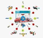 Disney Cars Tick Tock Wandklok met Muurstickers - AANBIEDING, Kinderen en Baby's, Ophalen of Verzenden, Nieuw, Klok
