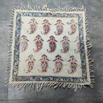 Oud antiek kleedje tafelkleedje met Paisley print 35x35 cm, Ophalen of Verzenden