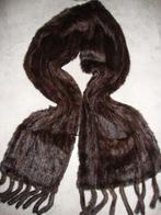 Prachtige gebreide nieuwe echte nerts sjaal stola, Ophalen of Verzenden, Zo goed als nieuw, Maat 46/48 (XL) of groter, Sjaal