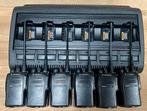 Set van 6 pmr portofoons Motorola GP344 met multilader, Ophalen, Gebruikt, Portofoon of Walkie-talkie, Met broekklem