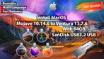 macOS Mojave 10.14.6-Ventura 13.7.6 5in1 USB Installer 64GB, Ophalen of Verzenden, Nieuw, MacOS