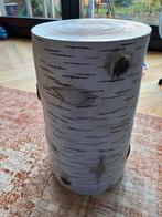 Uniek boomstam tafeltje, Huis en Inrichting, Tafels | Bijzettafels, Gebruikt, Rond, Ophalen, 45 tot 60 cm