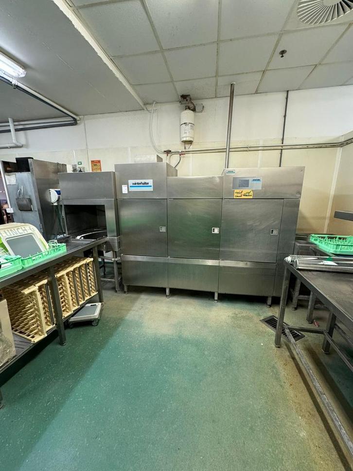 Winterhalter MTR3 spoelkeuken met korventransportmachine, Witgoed en Apparatuur, Vaatwasmachines, Gebruikt, 60 cm of meer, Ophalen