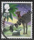 GB £ 1,00 Kerstzegel Kameel met schapen 2015, Postzegels en Munten, Postzegels | Europa | UK, Verzenden, Gestempeld