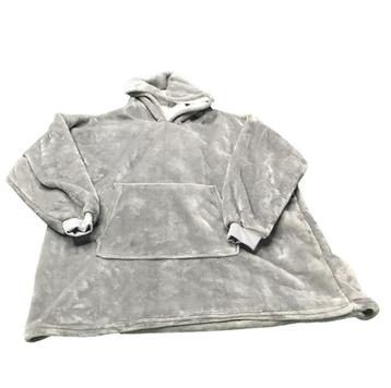 Grijze dekentrui deken trui dikke plaid fleece heren dames beschikbaar voor biedingen