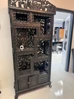 19e-eeuwse Chinese vitrinekast met pen-en-gatverbinding, Ophalen, Gebruikt