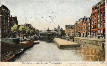 AMSTERDAM - De GELDERSCHE KADE met VISCHMARKT beschikbaar voor biedingen