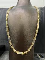 Prachtige 14 karaats gouden massieve FLAT MAGNUM ketting, Ophalen of Verzenden, Nieuw, Goud