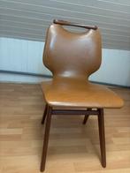 Vintage Stoel - Bruin Leer, Huis en Inrichting, Stoelen, Ophalen, Gebruikt, Bruin, Eén