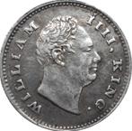 Brits India 0,25 rupee 1835 (zilver, kl. letters, schaars), Ophalen of Verzenden, Zuid-Azië, Losse munt, Zilver