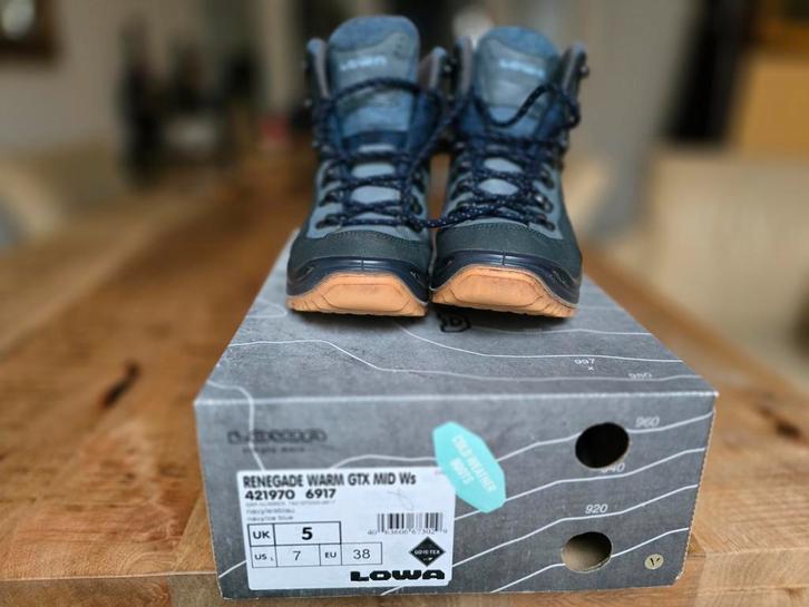 Lowa Renegade Wandelschoenen Maat 38, Kleding | Dames, Schoenen, Zo goed als nieuw, Wandelschoenen, Blauw, Ophalen of Verzenden