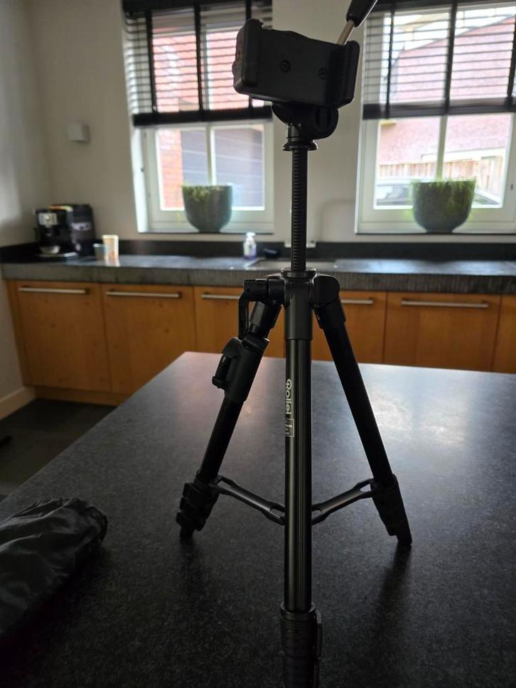 Telefoon Statief - Verstelbaar + Tas, Audio, Tv en Foto, Fotografie | Statieven en Balhoofden, Nieuw, Driepoot, Minder dan 150 cm
