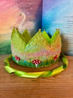 Waldorf vilten verjaardagskroon wol en vilt, Hobby en Vrije tijd, Vilt, Verzenden, Nieuw, Figuurtje(s), Wolvilt