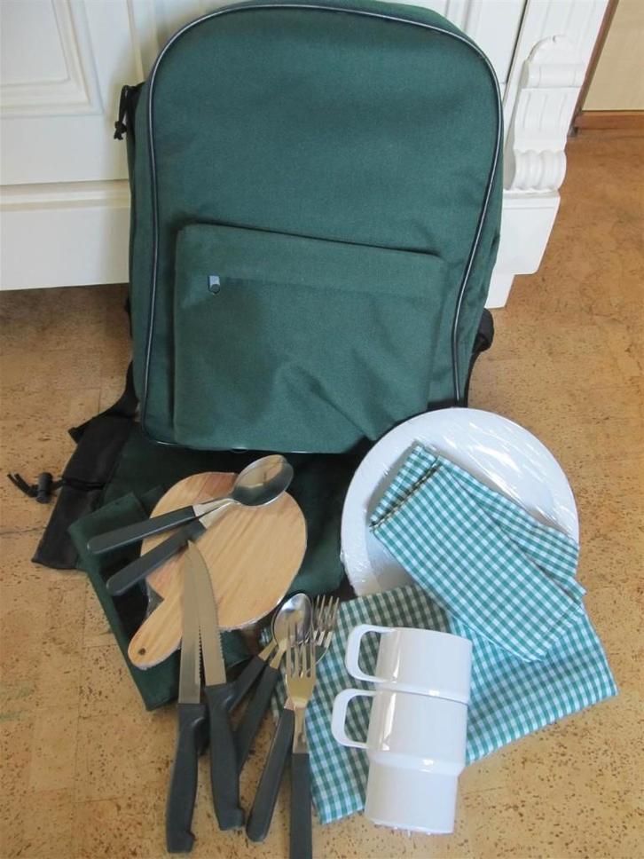 Picknick rugzak met bestekset., Sieraden, Tassen en Uiterlijk, Tassen | Rugtassen, Nieuw, Overige merken, Ophalen of Verzenden