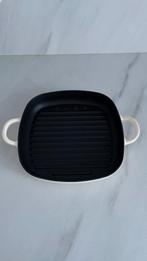 SMEG grillpan creme, Ophalen, Zo goed als nieuw, Gietijzer