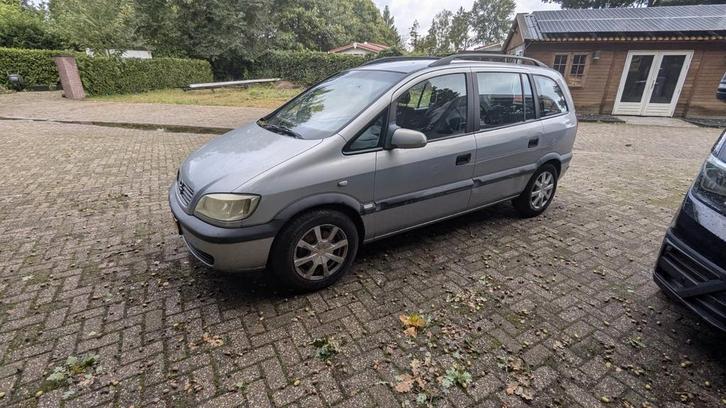Opel Zafira 1.6 16V 2002 Grijs gekeurd tot juni 2026, Auto's, Opel, Particulier, Zafira, Benzine, D, MPV, Handgeschakeld, Origineel Nederlands