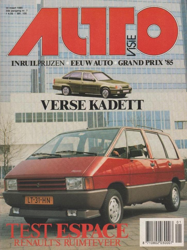 Renault Espace testen in Autovisie ea, Boeken, Auto's | Folders en Tijdschriften, Gelezen, Renault, Ophalen of Verzenden