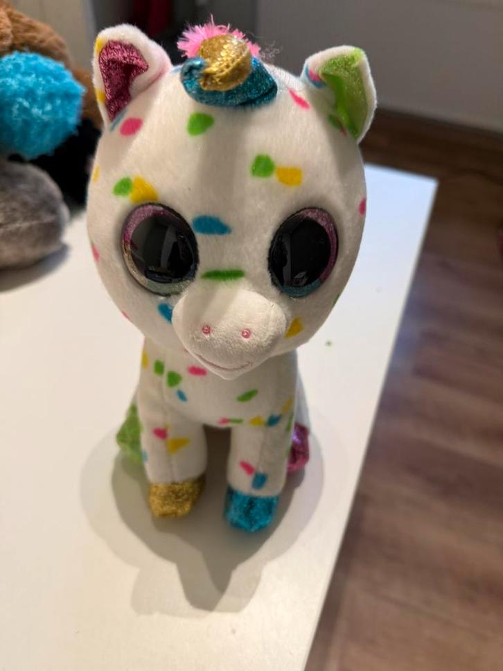 Harmonie TY knuffel unicorn, Verzamelen, Spaarpotten, Zo goed als nieuw, Dier, Steen, Aardewerk of Keramiek, Ophalen of Verzenden