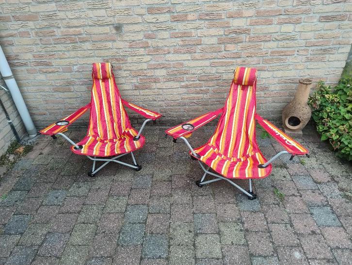 2 Kelsyus Strandstoelen, Caravans en Kamperen, Kampeermeubelen, Gebruikt, Campingstoel, Ophalen