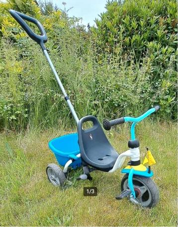 Puky driewieler - Blauw met duwstang beschikbaar voor biedingen