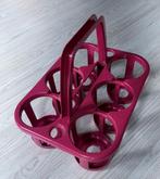 Retro flessenrek/flessenmand. Donker roze. Curver, Verzamelen, Ophalen of Verzenden, Huis en Inrichting