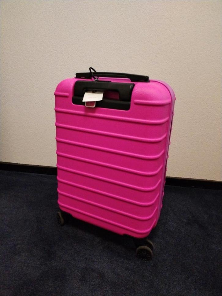 Roze Koffer met Wieltjes, Sieraden, Tassen en Uiterlijk, Koffers, Ophalen of Verzenden