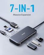Anker PowerExpand+ 7-in-1 USB-C Media Hub (HDMI/SD/USB etc), Computers en Software, Dockingstations, Laptop, Ophalen of Verzenden