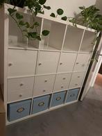 Hoogglans Ikea kallax 4x4 kast met lades, deuren en dozen, Huis en Inrichting, Kasten | Wandmeubels, Ophalen, 100 tot 150 cm, Zo goed als nieuw